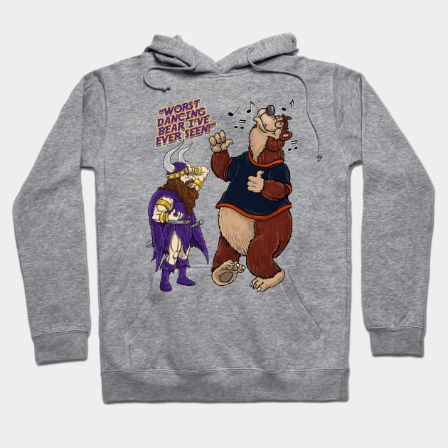 Minnesota Vikings Fans - Kings of the North vs Dancing Cubbies Hoodie by JustOnceVikingShop